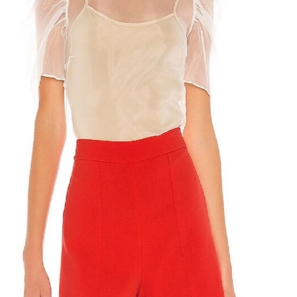 Alice and Olivia high waist red shorts. Excellent condition